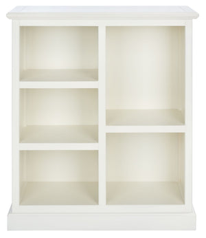 Safavieh Maralah Bookcase - Modern Minimalist Storage Solution With Fixed Shelves For Books And Decor Display White AMH6634B