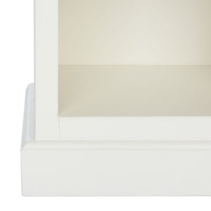 Safavieh Maralah Bookcase - Modern Minimalist Storage Solution With Fixed Shelves For Books And Decor Display White AMH6634B
