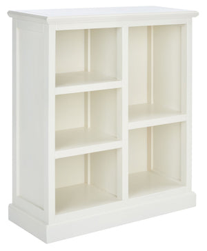 Safavieh Maralah Bookcase - Modern Minimalist Storage Solution With Fixed Shelves For Books And Decor Display White AMH6634B