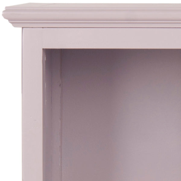 Safavieh Maralah Bookcase - Modern Minimalist Storage Solution With Fixed Shelves For Books And Decor Display Grey Mauve AMH6634C