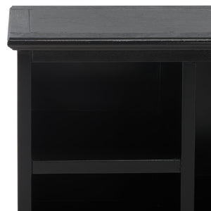 Safavieh Maralah Bookcase - Modern Minimalist Storage Solution With Fixed Shelves For Books And Decor Display Black AMH6634D