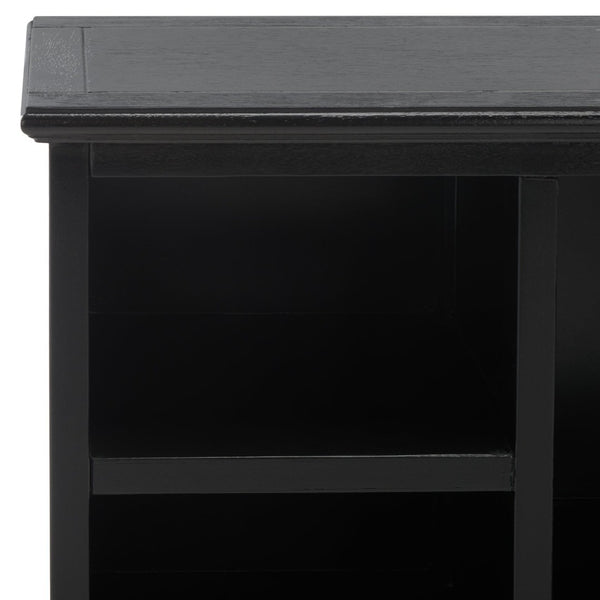 Safavieh Maralah Bookcase - Modern Minimalist Storage Solution With Fixed Shelves For Books And Decor Display Black AMH6634D