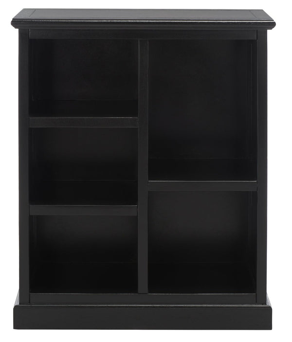 Safavieh Maralah Bookcase - Modern Minimalist Storage Solution With Fixed Shelves For Books And Decor Display Black AMH6634D