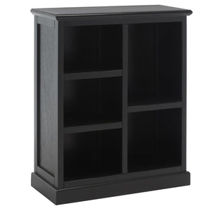 Safavieh Maralah Bookcase - Modern Minimalist Storage Solution With Fixed Shelves For Books And Decor Display Black AMH6634D