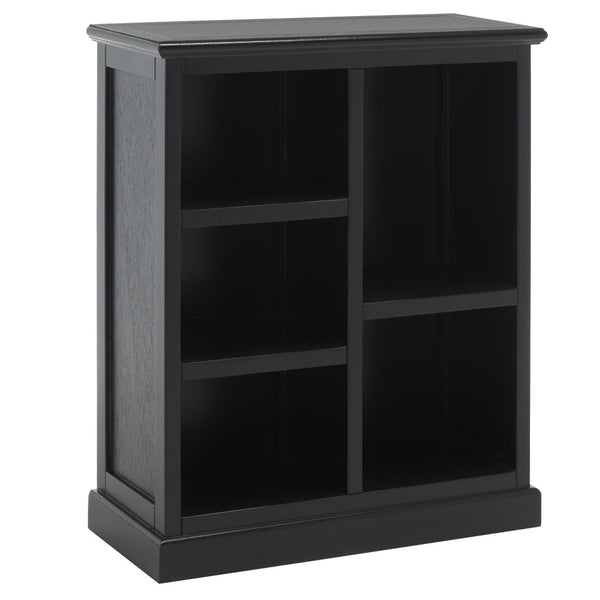 Safavieh Maralah Bookcase - Modern Minimalist Storage Solution With Fixed Shelves For Books And Decor Display Black AMH6634D
