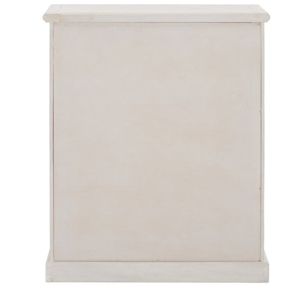 Safavieh Maralah Bookcase - Modern Minimalist Storage Solution With Fixed Shelves For Books And Decor Display White Wash AMH6634E