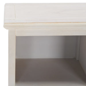 Safavieh Maralah Bookcase - Modern Minimalist Storage Solution With Fixed Shelves For Books And Decor Display White Wash AMH6634E
