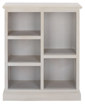 Safavieh Maralah Bookcase - Modern Minimalist Storage Solution With Fixed Shelves For Books And Decor Display White Wash AMH6634E