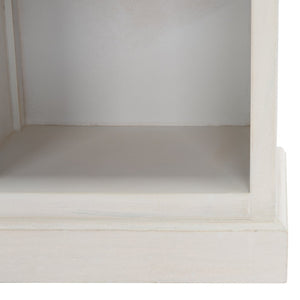 Safavieh Maralah Bookcase - Modern Minimalist Storage Solution With Fixed Shelves For Books And Decor Display White Wash AMH6634E