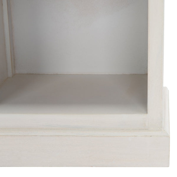 Safavieh Maralah Bookcase - Modern Minimalist Storage Solution With Fixed Shelves For Books And Decor Display White Wash AMH6634E