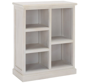 Safavieh Maralah Bookcase - Modern Minimalist Storage Solution With Fixed Shelves For Books And Decor Display White Wash AMH6634E