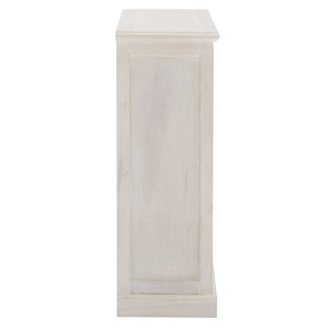 Safavieh Maralah Bookcase - Modern Minimalist Storage Solution With Fixed Shelves For Books And Decor Display White Wash AMH6634E