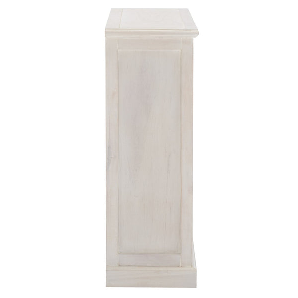 Safavieh Maralah Bookcase - Modern Minimalist Storage Solution With Fixed Shelves For Books And Decor Display White Wash AMH6634E