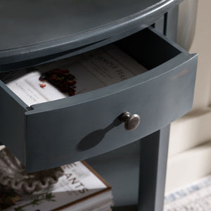 Safavieh Abram Console - Timeless Demilune Design For Chic Entryways With Practical Storage And Style Dark Teal AMH6636B