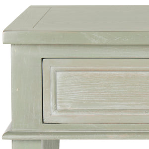 Safavieh Manelin One-Drawer End Table With Open Shelf - Versatile Shaker-Inspired Design For Any Space Ash Grey AMH6640C