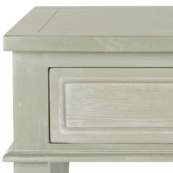 Safavieh Manelin One-Drawer End Table With Open Shelf - Versatile Shaker-Inspired Design For Any Space Ash Grey AMH6640C