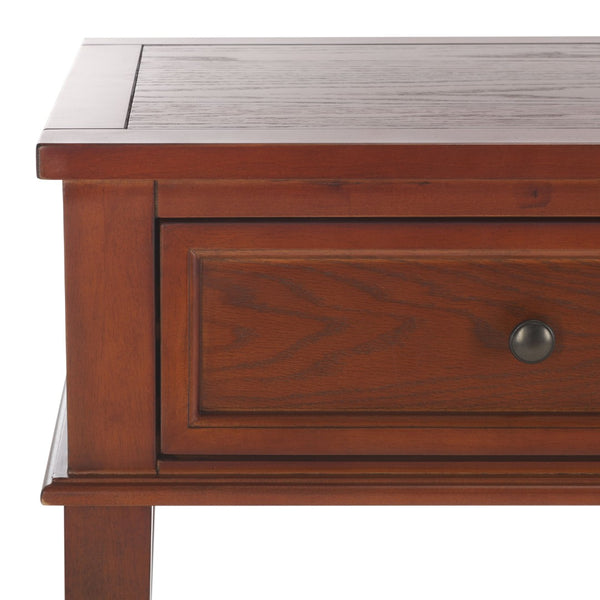 Safavieh Manelin Shaker-Inspired Console Table With Storage Drawers For Stylish Entryways And Living Spaces Sepia AMH6641A