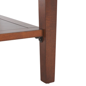 Safavieh Manelin Shaker-Inspired Console Table With Storage Drawers For Stylish Entryways And Living Spaces Sepia AMH6641A