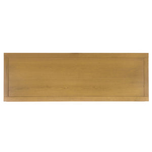 Safavieh Manelin Wood and Metal Console Table with Natural Grain Finish for Entryway or Living Room AMH6641E