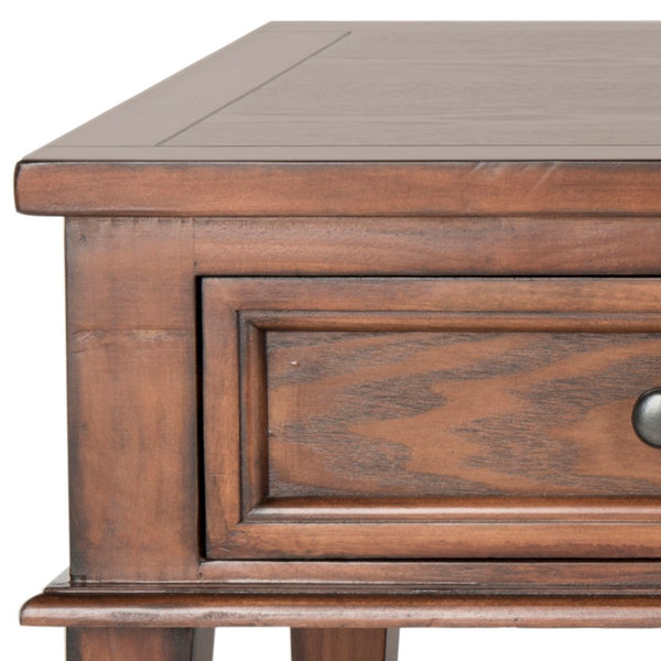 Safavieh Manelin Coffee Table With Storage Drawers – Shaker-Inspired Design For Elegant Living Room Style Sepia AMH6642A