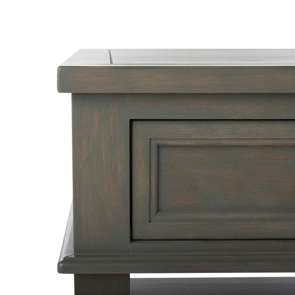 Safavieh Manelin Coffee Table With Storage Drawers – Shaker-Inspired Design For Elegant Living Room Style Ash Grey AMH6642C