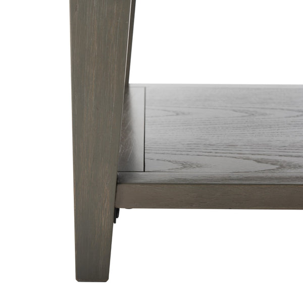 Safavieh Manelin Coffee Table With Storage Drawers – Shaker-Inspired Design For Elegant Living Room Style Ash Grey AMH6642C
