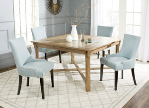 Safavieh Bleeker Wood Dining Table - Timeless Farmhouse Charm With Beadboard Edges & Carved Legs For Cozy Spaces Oak AMH6643A