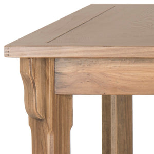 Safavieh Bleeker Wood Dining Table - Timeless Farmhouse Charm With Beadboard Edges & Carved Legs For Cozy Spaces Oak AMH6643A