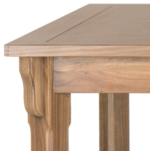 Safavieh Bleeker Wood Dining Table - Timeless Farmhouse Charm With Beadboard Edges & Carved Legs For Cozy Spaces Oak AMH6643A