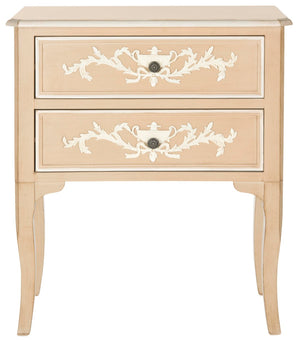Safavieh Brisa Cabinet - Versatile Storage Solution In Taupe/Beige With White Trim For Any Room Décor Needs AMH7106A
