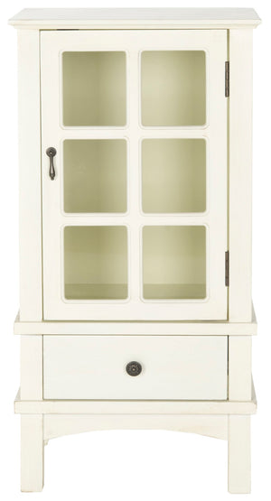 Safavieh Karima Cabinet - Elegant Antique White Storage Solution For Hallways, Bedrooms & Bathrooms AMH7117B