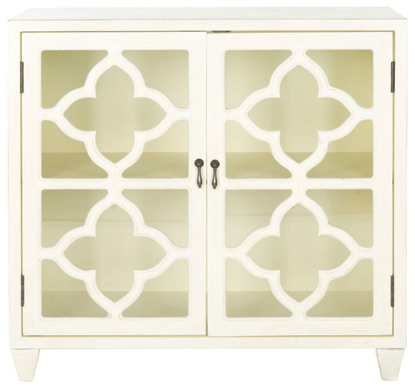 Safavieh Jevin Antique White Cabinet – Versatile Storage Solution With Classic Charm For Any Room Decor AMH7122A