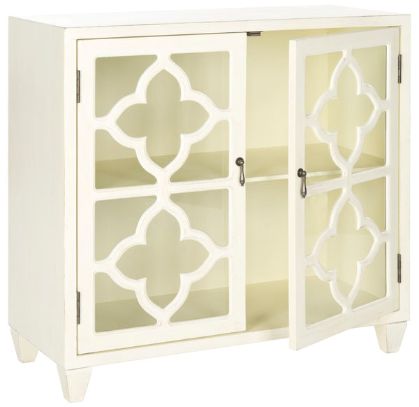 Safavieh Jevin Antique White Cabinet – Versatile Storage Solution With Classic Charm For Any Room Decor AMH7122A