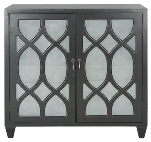 Safavieh Destino Cabinet - Sleek Black Storage Solution For Modern Spaces | Compact & Versatile Design, Easy Assembly AMH7123A