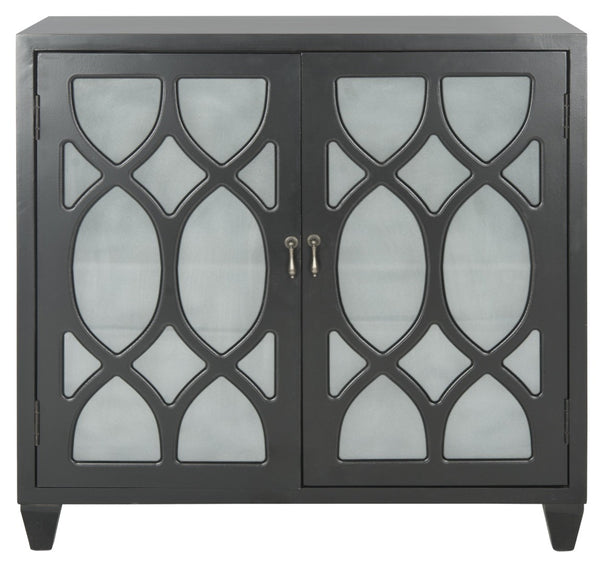 Safavieh Destino Cabinet - Sleek Black Storage Solution For Modern Spaces | Compact & Versatile Design, Easy Assembly AMH7123A