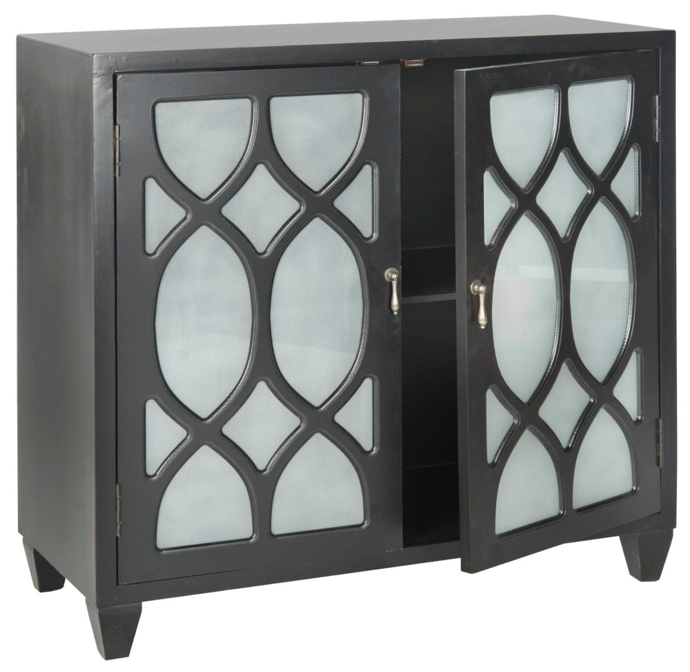 Safavieh Destino Cabinet - Sleek Black Storage Solution For Modern Spaces | Compact & Versatile Design, Easy Assembly AMH7123A