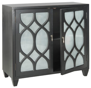 Safavieh Destino Cabinet - Sleek Black Storage Solution For Modern Spaces | Compact & Versatile Design, Easy Assembly AMH7123A