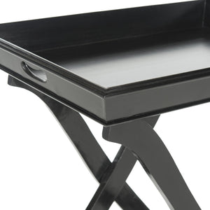 Safavieh Niles Tray Table - Elegant Mango Wood Accent With Curved X-Legs For Versatile Living Room Style AMH8203B