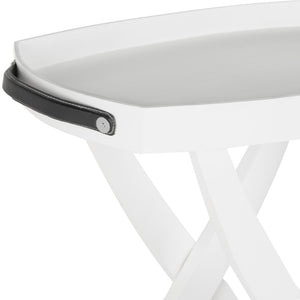 Safavieh Grady Tray Table - Chic X-Leg Accent With Removable Serving Tray In Sustainable Mango Wood Finish AMH8205A