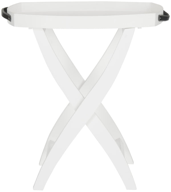 Safavieh Grady Tray Table - Chic X-Leg Accent With Removable Serving Tray In Sustainable Mango Wood Finish AMH8205A