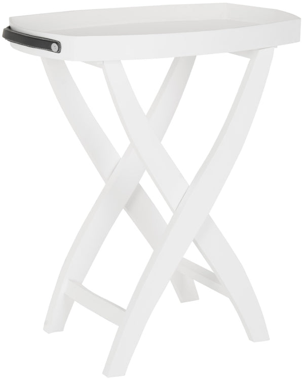 Safavieh Grady Tray Table - Chic X-Leg Accent With Removable Serving Tray In Sustainable Mango Wood Finish AMH8205A