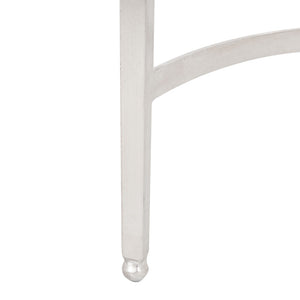 Safavieh ABELARD Antique Glass Cocktail Table - Elegant Centerpiece for Modern and Traditional Interiors Silver AMH8303B