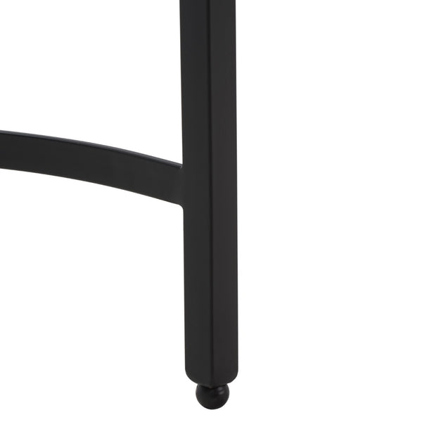Safavieh ABELARD Antique Glass Cocktail Table - Elegant Centerpiece for Modern and Traditional Interiors Black AMH8303C