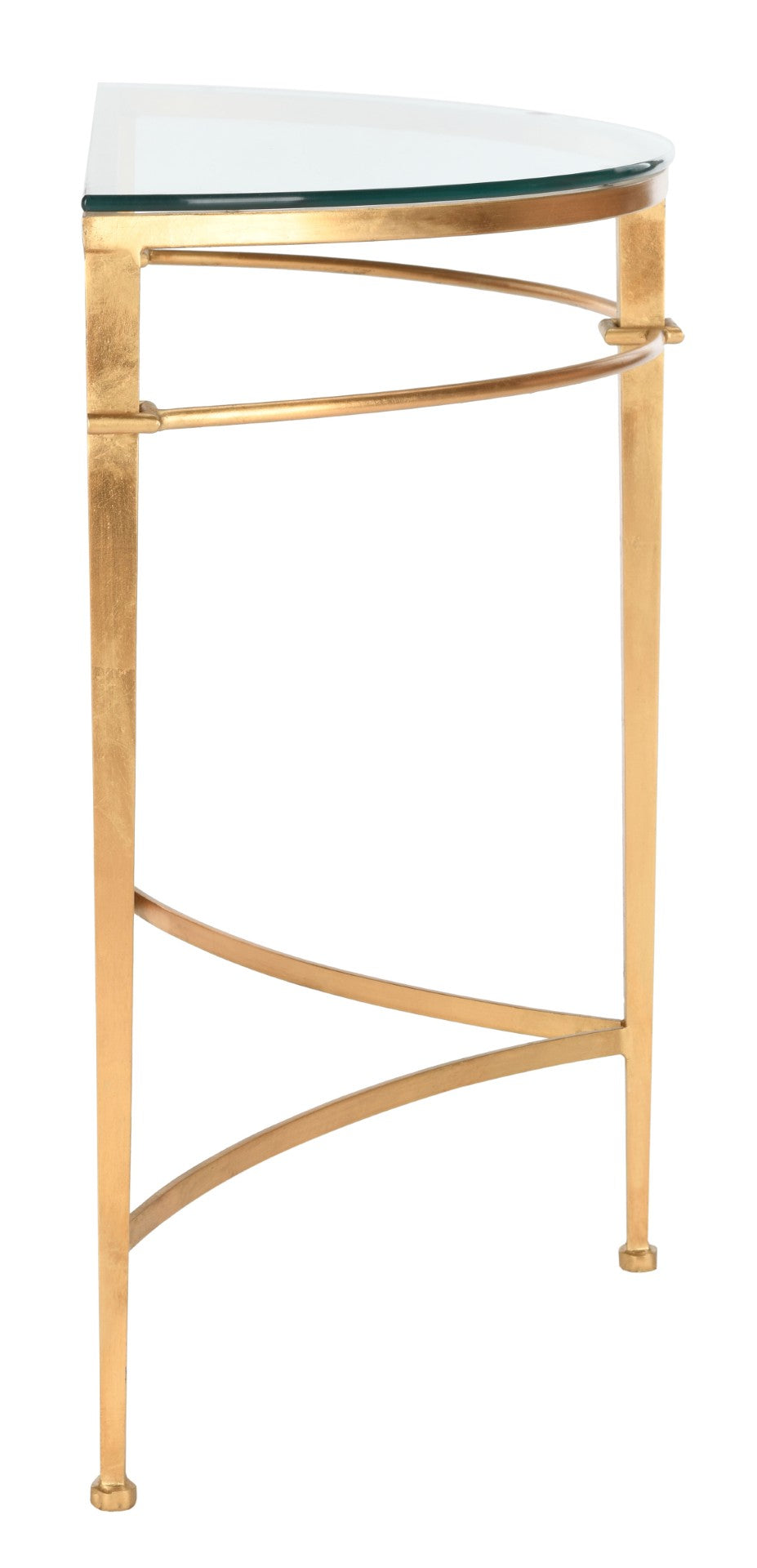 Safavieh BAUR Antique Gold Glass Console Table - Elegant Foyer & Living Room Accent with Timeless Glamour AMH8306A