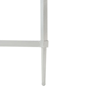 Safavieh MIEKA Silver Leaf Glass Cocktail Table – Modern Elegance, Durable Design for Glam or Contemporary Spaces AMH8307B