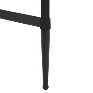 Safavieh MIEKA Glass Cocktail Table - Modern Minimalist Design for Stylish Living Rooms and Entertaining Spaces Black AMH8307C
