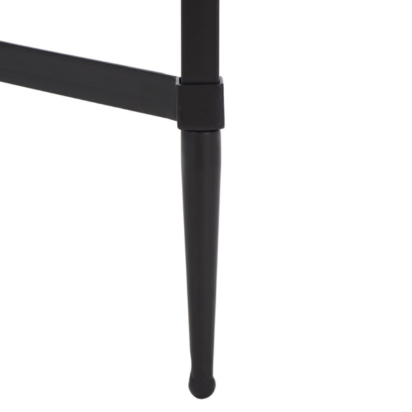 Safavieh MIEKA Glass Cocktail Table - Modern Minimalist Design for Stylish Living Rooms and Entertaining Spaces Black AMH8307C