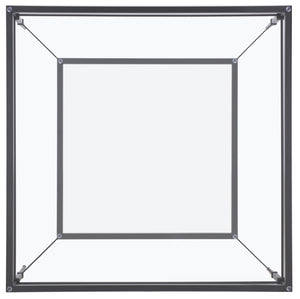 Safavieh MIEKA Glass Cocktail Table - Modern Minimalist Design for Stylish Living Rooms and Entertaining Spaces Black AMH8307C