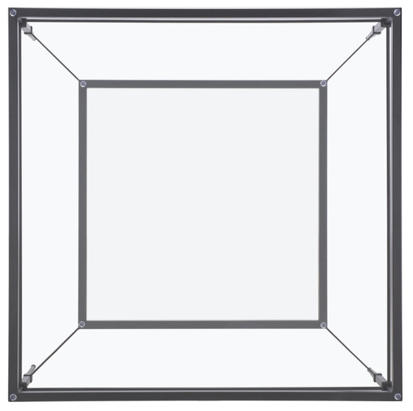 Safavieh MIEKA Glass Cocktail Table - Modern Minimalist Design for Stylish Living Rooms and Entertaining Spaces Black AMH8307C