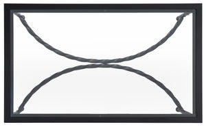 Safavieh MATILDA Glass Coffee Table - Vintage Glamour Meets Modern Elegance for Stylish Living Rooms and Lounges Black AMH8318C